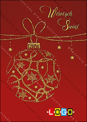 kartka świąteczne - wzór BZ1-001 awers